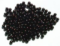 200 4mm Dark Bronze Round Glass Pearl Beads